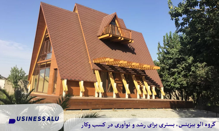 مراحل ساخت کلبه سوئیسی در لاهیجان