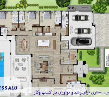 انواع مدل های پلان ویلایی دوبلکس