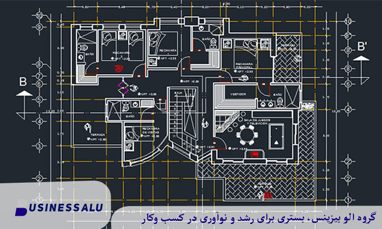 پلان ویلایی دوبلکس با فضای پارکینگ سرپوشیده